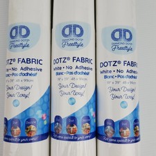 Diamond Dotz Freestyle Fabric White No Adhesive  48cm x 99cm x Three