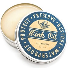 Mink Oil for Leather Boots, Leather Conditioner and Cleaner 3.52ozWaterproof ...
