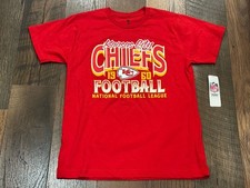 Kansas City Chiefs NFL Youth Boys Red Graphic Tee Shirt Size XL 16/18 - NWT