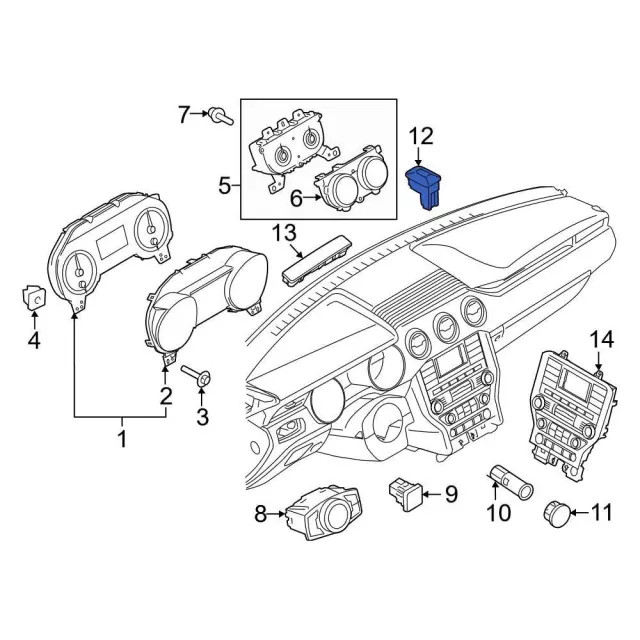 Genuine Ford Sun Load Temperature Sensor DG9Z-13A018-E