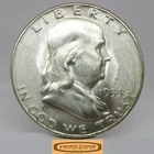 1953-S Franklin Half Dollar, 90% Silver, AU / MS - #C63036NQ