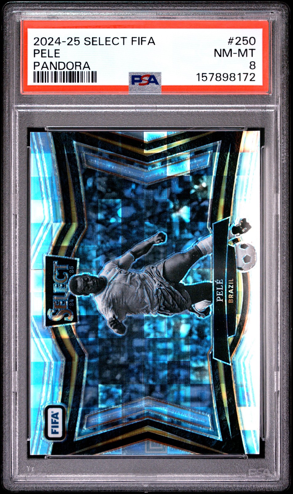 2024-25 PANINI SELECT FIFA PANDORA #250 PELE PSA 8