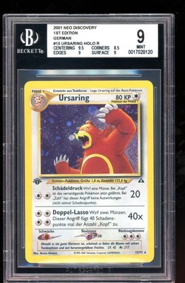 Ursaring - Holo - #15 Neo Discovery 1. Edition - Deutsch - BGS 9 MINT
