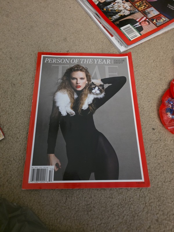 Taylor Swift TIME Magazine Person Of The Year December 2023 Cat Cover No Label