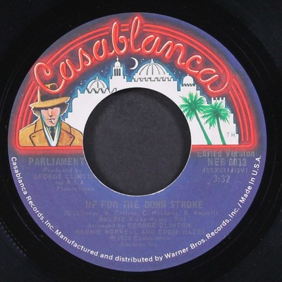 PARLIAMENT: up for the down stroke / presence of a brain CASABLANCA 7'' Single