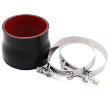 Straight Reducer Coupler Silicone Hose ID 3.5inch to 4inch 4-Ply with Stainle...