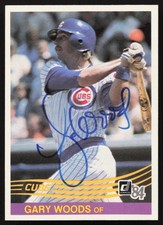 Gary Woods Signed 1984 Donruss Card #144 Chicago Cubs