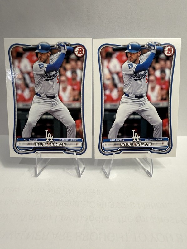 2026 Bowman Freddie Freeman #46 LOT OF 2 Base Set Dodgers