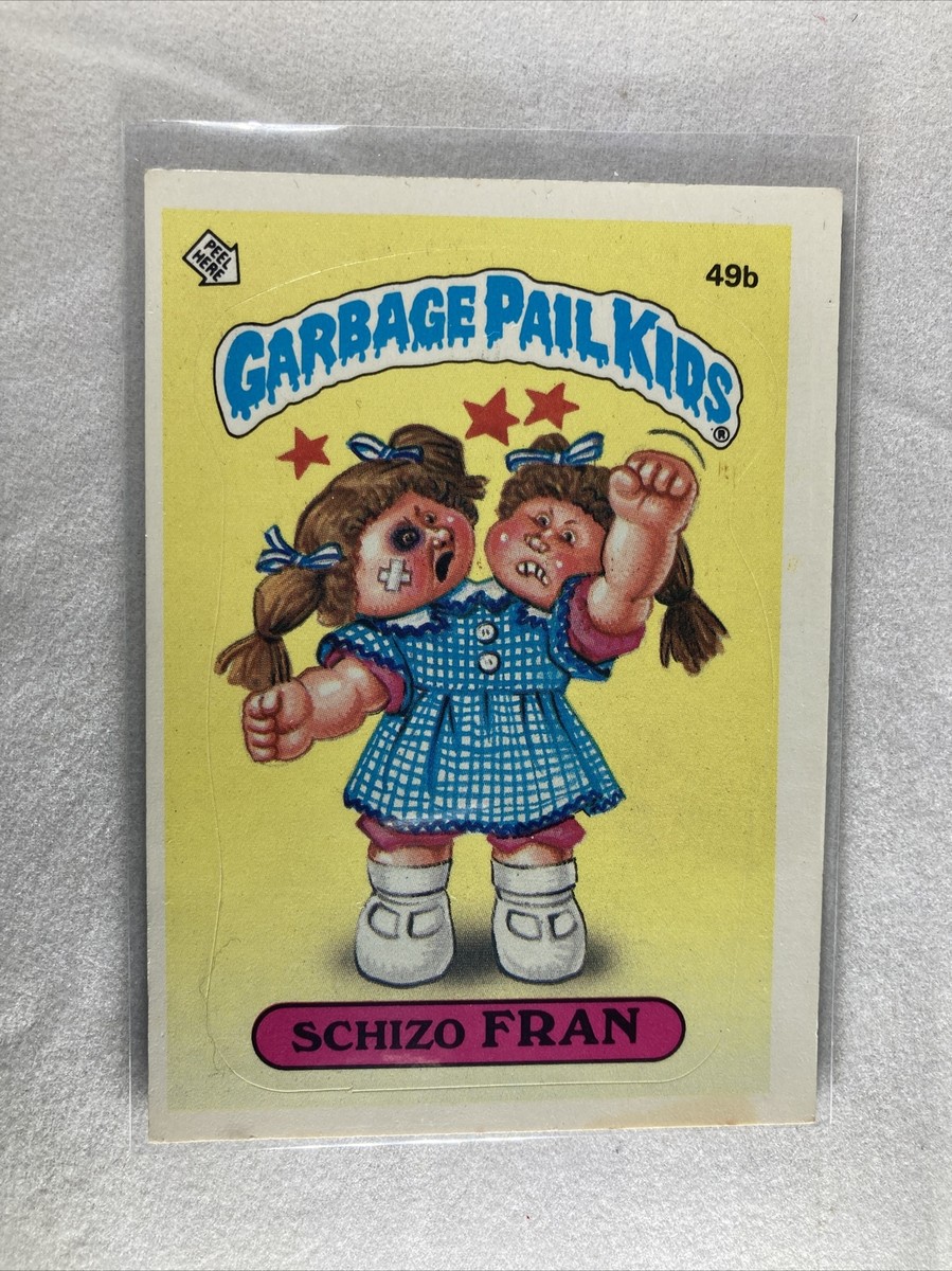 1985 Garbage Pail Kids - SCHIZO FRAN (49b) Series 1 GPK USA