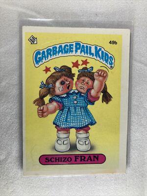1985 Garbage Pail Kids - SCHIZO FRAN (49b) Series 1 GPK USA