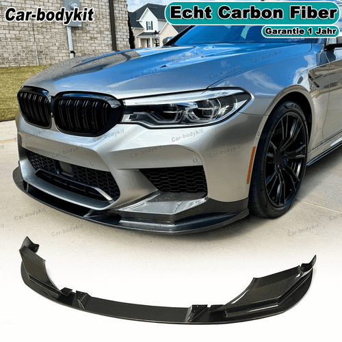Carbon Fiber Front Lip Front Spoiler Splitter Front Bumper For BMW 5 Series F90 M5 2018-19  - Picture 1 of 10