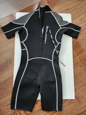 GOLDFIN UNISEX SHORTY WETSUIT Sz XS Black NEW SURFING/BOARDING/SNORKEL