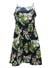 Monstera Orchid Women's Princess Seam Flared Hawaiian Dress