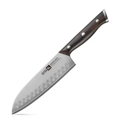 Klaus Meyer Rondure High Carbon Tri-ply Steel 7 inch Santoku Kitchen Chef Knife