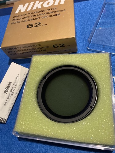 New Nikon 62mm Circular Polarizer filter with plastic case & box. Made In Japan. - Picture 5 of 5