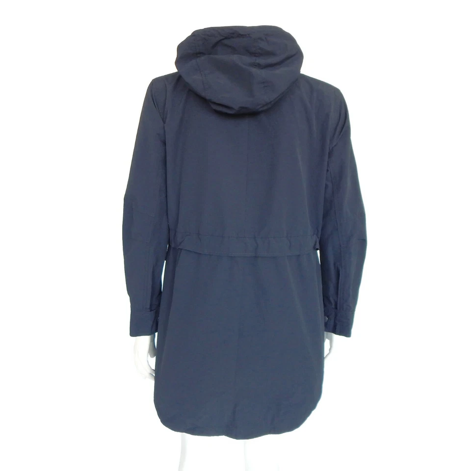 J. Abrigo de lluvia CREW clásico azul medianoche chaqueta de trinchera con capucha para mujer XXS - 037 Foto 4 de 4