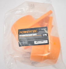 Powertec Integrated Blast Gate 4" 2 Pk Clog Resistant Anti Gap Tapered 70295-P2