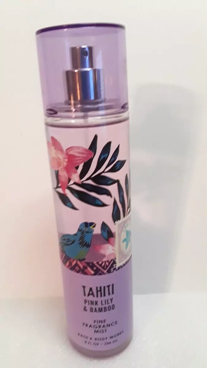 Bath Body Works Tahiti Pink Lily Bamboo Fragrance Mist 8oz New