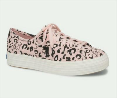 KEDS Kate Spade Betty Veronica Pink Leopard Triple Up Canvas Sneakers  Wm's