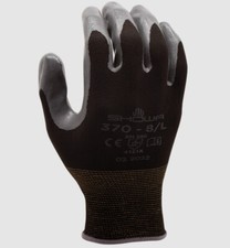 Showa Atlas 370B Gloves, Nitrile Palm Coated, 1 Pair 