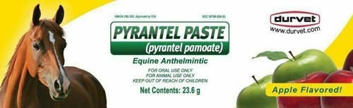 Durvet Pyrantel Pamoate Paste Equine Anthelmintic: for Horses / Wormer, 23.6gm