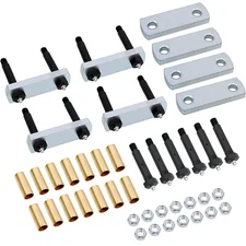 Heavy Duty Greasable Shackle Spring Bolt Link Kit For Tandem Axle Trailer 3.125"