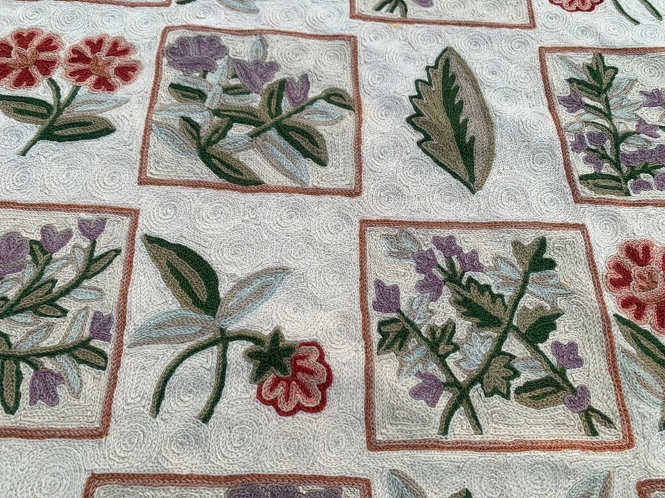 Impresionante alfombra vintage estilo francés Aubusson punta de aguja 3x5 pies envío gratuito Foto 2 de 4