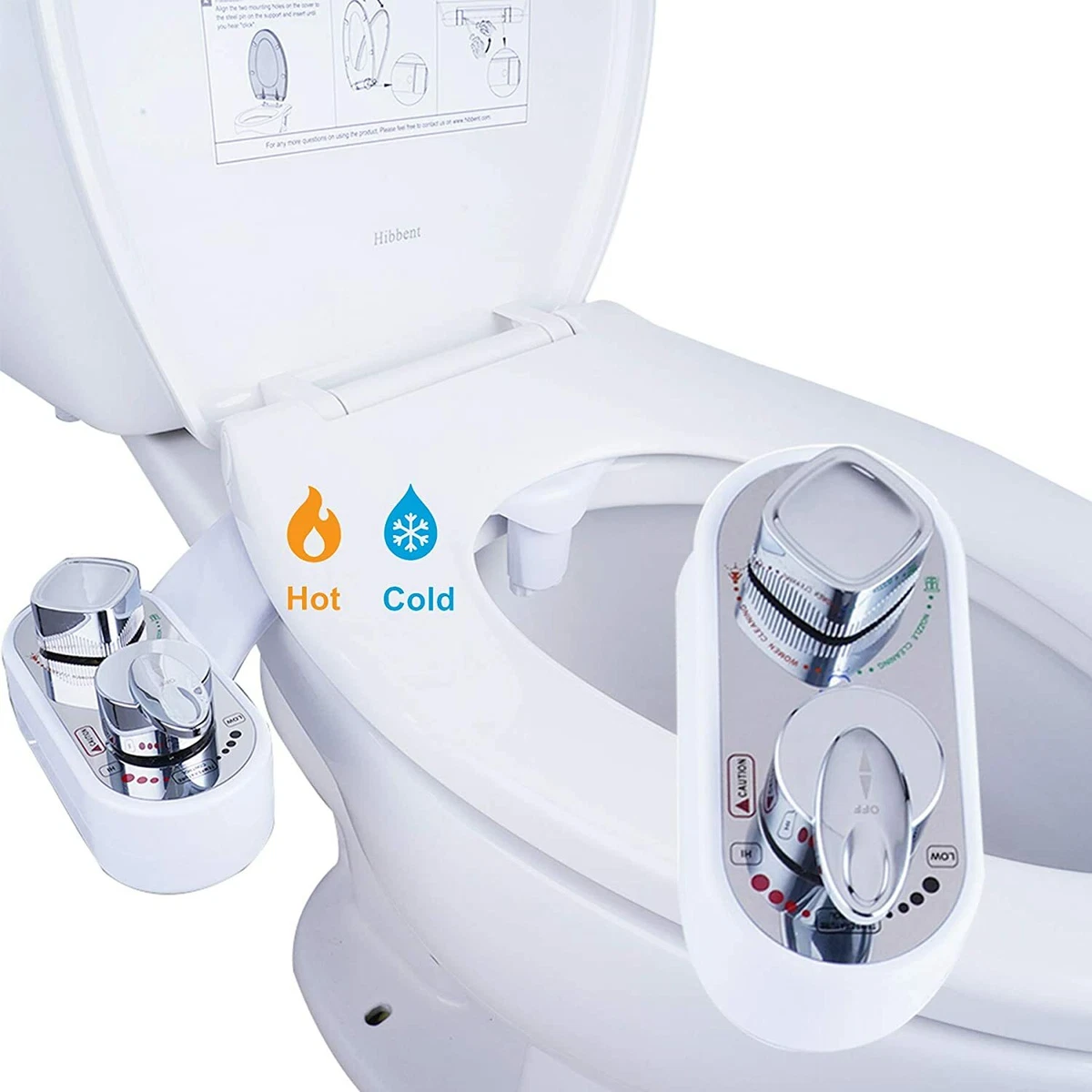 Clear Rear Bidet Attachment For Toilet The Buttler Upper, 44 OFF