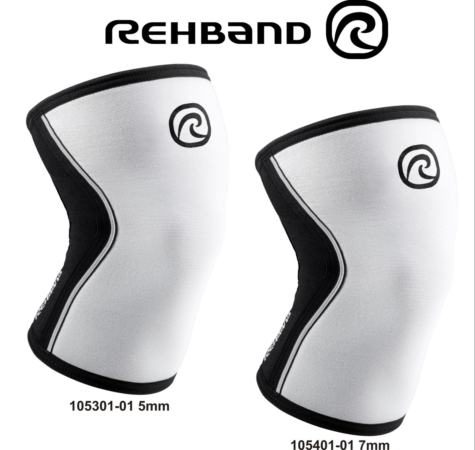 Бандаж для ног Rehband RX CrossFit Gewichtheben 105301-01 5 мм 105401-01 7 мм Weiß