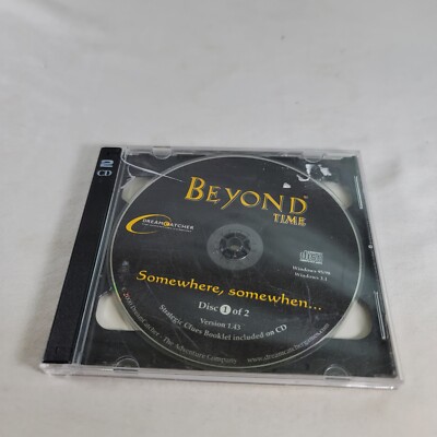 Beyond Time PC Game Disc 1 & 2 Dream Catcher 2000 Windows 95/98 Disks Only