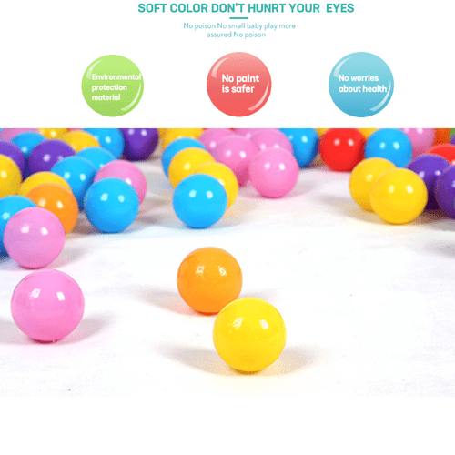 1000pcs Kids Ball Pit Ocean Balls Play Plastic Soft Toy Colourful Playpen Tent - Picture 4 of 18