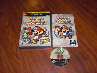 MINT Paper Mario The Thousand Year Door For Nintendo Gamecube Console COMPLETE
