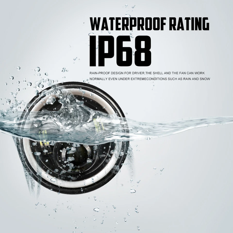 DOT 7" inch Motorcycle LED Headlight Hi-Lo Fit for Yamaha Raider S SCL 2008-2016 - Image 3 of 4