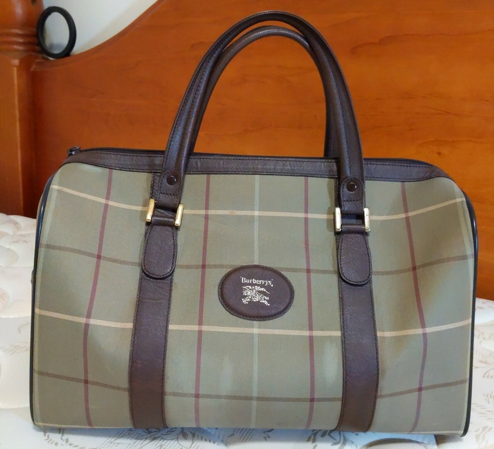 Authentic Vintage BURBERRYS Boston Handbag