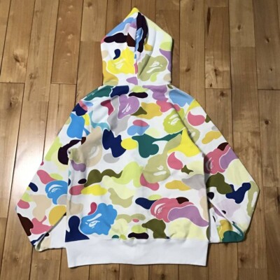 BAPE Giant multi camo full zip hoodie a bathing ape NIGO Size S | eBay
