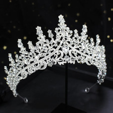Elegant Crystal Tiara  Crown for Women   Rhinestone Queen  Princess Headpiece