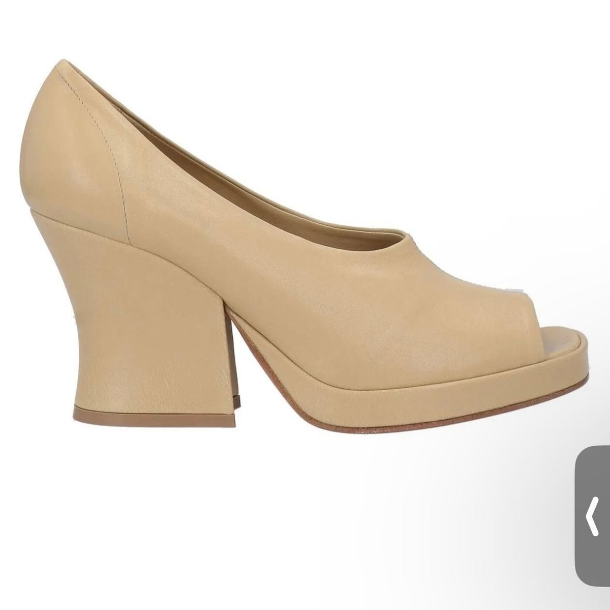 $1350 BOTTEGA VENETA Leather Court Shoes US5 UK2 EU35 Open Toe