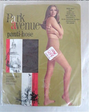 NOS VTG. Park Avenue Panti and Hose All in One - Contour Shape - GREY MIST TALL