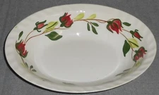 Blue Ridge RING 'O ROSES PATTERN Hand Painted OVAL VEGETABLE BOWL Tennessee 