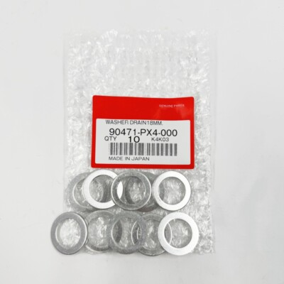 #ad 10PC 18MM TRANS DRAIN PLUG CRUSH WASHER GASKETS FOR HONDA ACURA 90471 PX4 000 $10.69