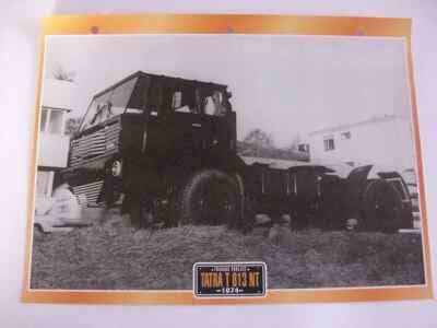 STECKKARTE LKW ÖFFENTLICHE BAUSTELLEN TATRA T 813 NT 1974