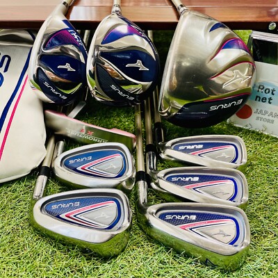 Women Mizuno Eurus Fullset 1w 7w 5ut Iron 789PS 9pics L Flex RH Golf Club Ladies