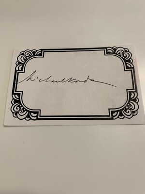 Michael Korda English Born Writer Author Signed Bookplate Autographed New
