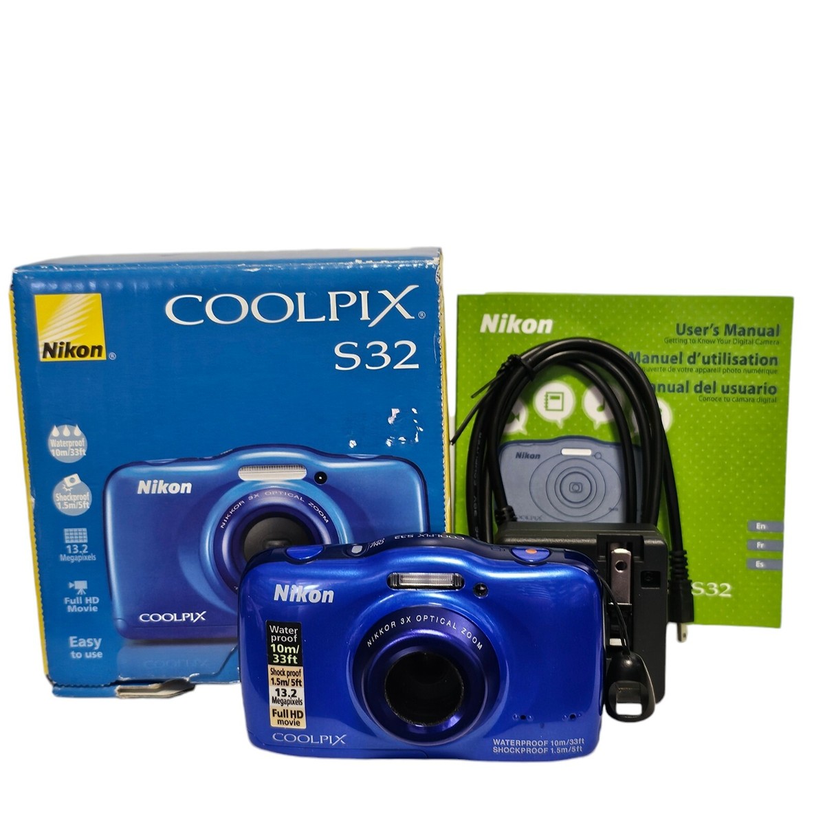 ⭕️安心保証 Nikon COOLPIX S32 02820 Nikon COOLPIX S32 Blue | Point & Shoot Cameras | Nikon USA