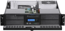 2U (Door LCD) (4x5.25"+2x2.5" HDD Bay) (Rackmount Chassis) (D16.93" ITX Case)NEW