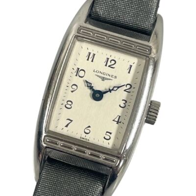 LONGINES L2.195.4 Belle Arti Quartz Working Used Wristwatch Silver
