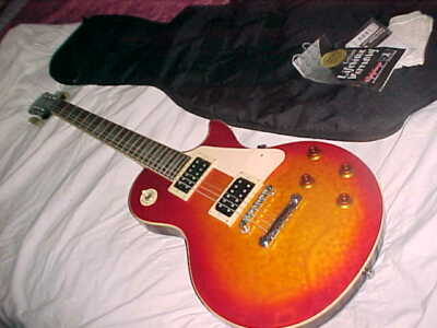 EPIPHONE GUITAR    LES PAUL MODEL  -  CHERRY SUNBURST   GORGEOUS