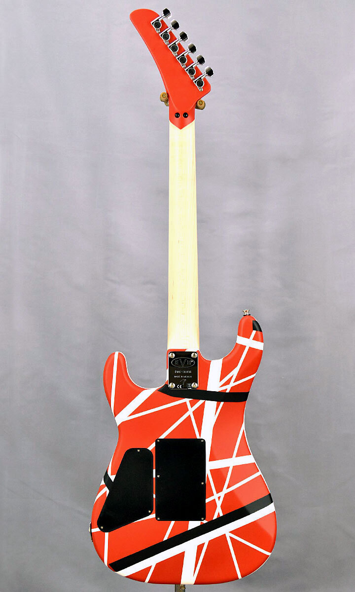 EVH Striped Series 5150 Red with Black and White Stripes Van EVH Striped Series 5150 Red with Black and White Stripes Van