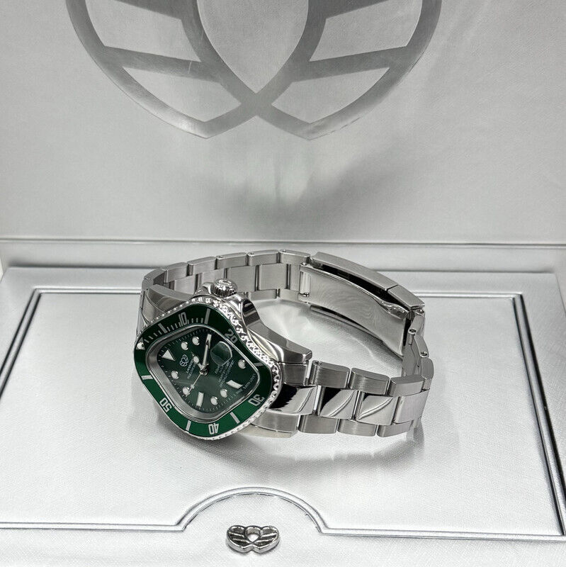 LAARVEE PEA001-Green Bezel & Green Dial Silver Precision LAARVEE PEA001-Green Bezel & Green Dial Silver Precision