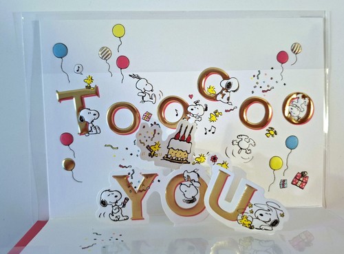 Snoopy Woodstock Peanuts / 3D Geburtstag Karte Birthday Card Hallmark Japan NEU - Bild 13 von 24